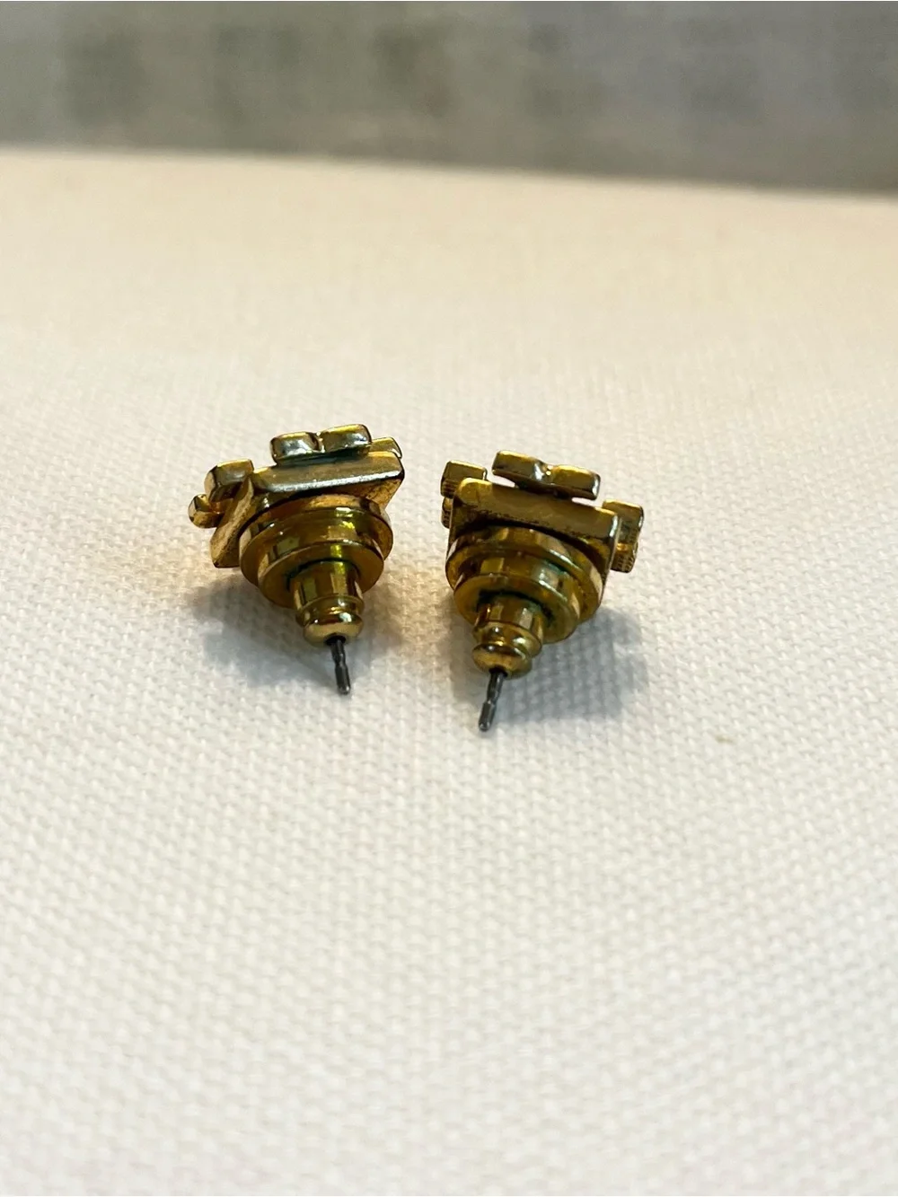 Tory Burch Gold Logo Stud Earrings